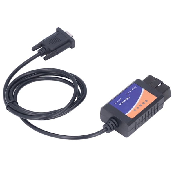 ELM327 COM-port DB9 hona 25K80 diagnostiskt verktyg LED-indikatorlampa för DOS för Windows med CD