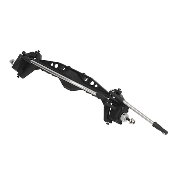 RC Crawler Bil foraksel Nylon og stål Svart RC Portal foraksel for Axial Capra 1.9 1/10 UTB klatrebil