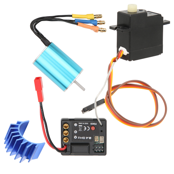 RC Børsteløs Motor ESC Servo Sæt Durbale Børsteløs Motor Med Varmeafleder til SG1603 1604 RC Bil