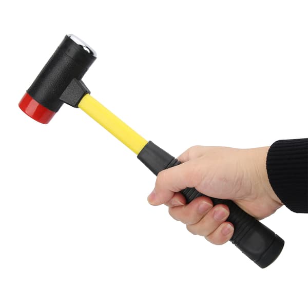 4-in-1 Hammer Soft Hard Carbon Steel Hammer Head Rubber Handle Hammer Hand Tool