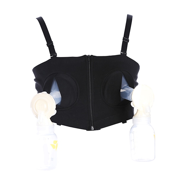 Håndfri Dobbel Pumping BH Amme-BH i Bomull Justerbar Bustier