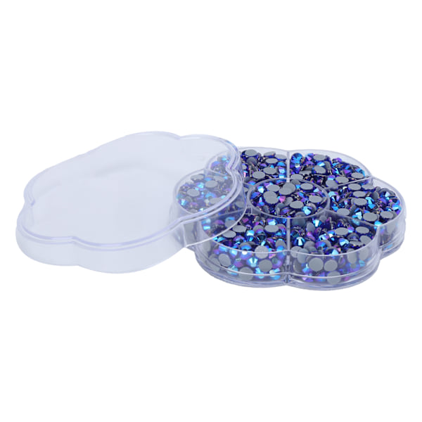 Strass Stenar Ren Klar Dekorativt Glas Nagelstenar för DIY Hantverk Kläder Väska JM201 Blå AB