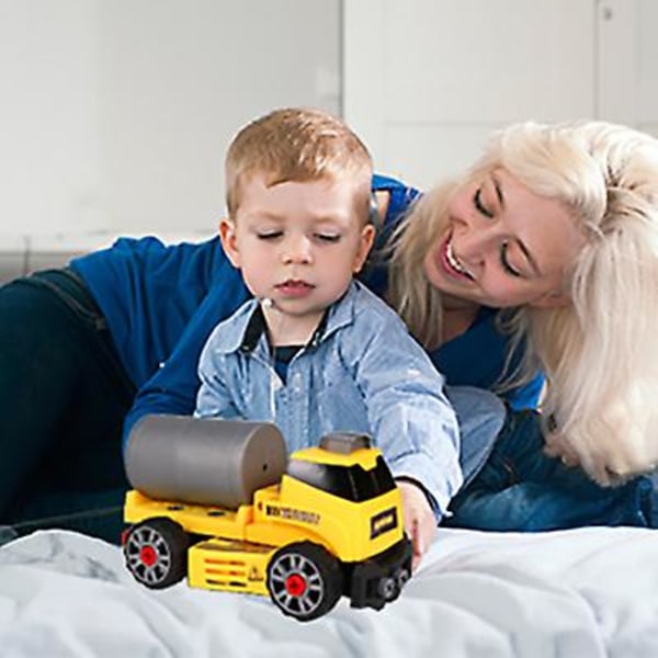 7 i 1 byggekøretøj med skruetrækker Gave til 3 år gamle børn