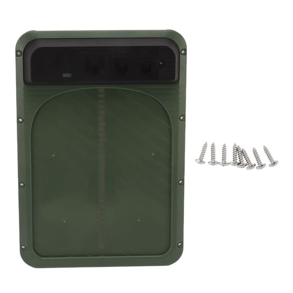 Automatic Chicken Coop Door Plastic Battery Powered Light Sensing Automatic Chicken Door for Farm Olive Green