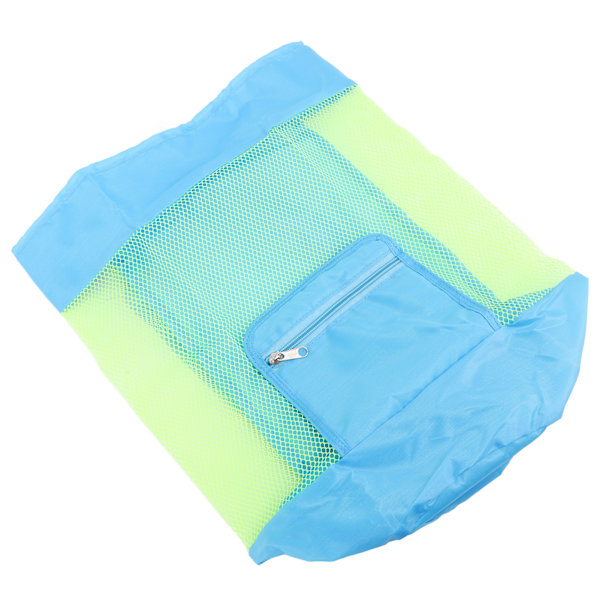 Stor Mesh Beach Toy Bag Stor Mesh Beach Bag för Barn Leksaker Kläder Handdukar Diverse 48x24cm