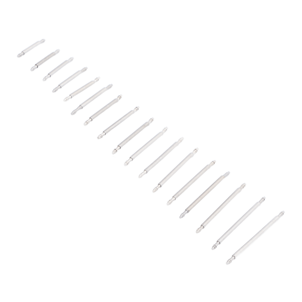 340 stk Fjærstang Stål 1,3 mm 10-26 mm Ulike størrelser Robust Slitesterk Fjærstangverktøy for urmakere Klokkerreparatør