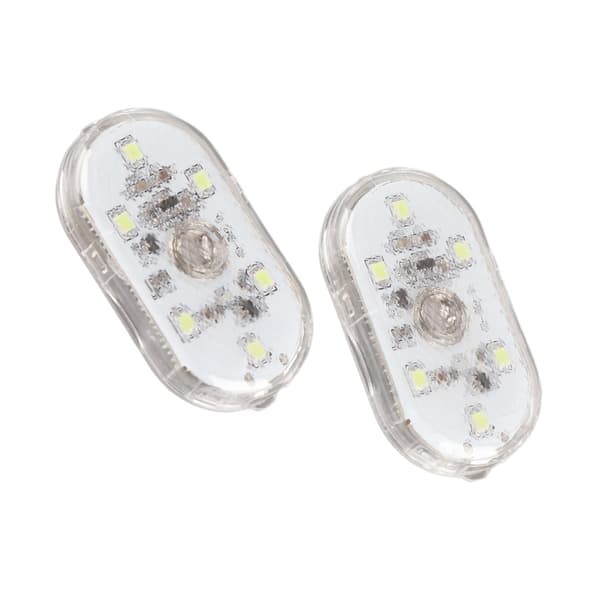 2 stk. LED-sensorlys for bilinteriør, USB-oppladbart berøringslys, trådløs ambient lampe, nattleselys, bilinteriørlys
