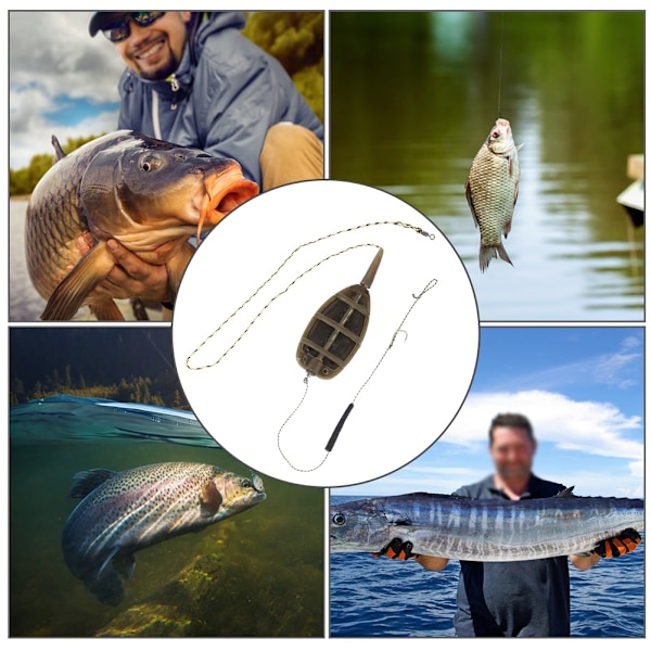 3 stk europeisk stil fiske inline metode mater sett utstyr fiskeutstyr takler