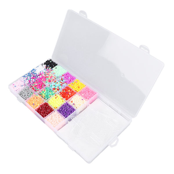 20 färger Bead Fuse Kit 2,6 mm Pedagogisk blandade färger DIY Bead Fuse Art Hantverksleksak för barn