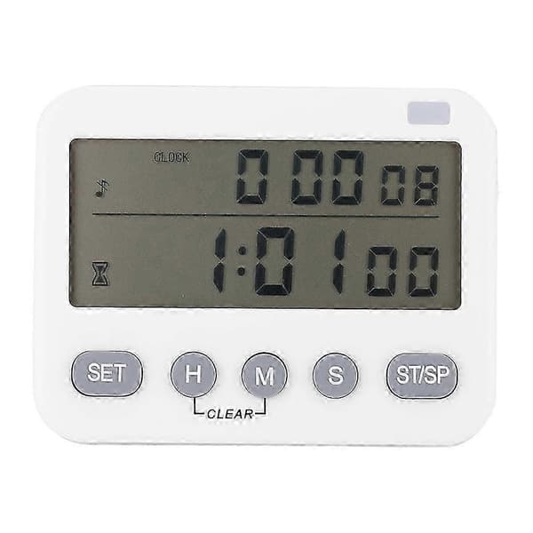 Hjem Køkken Timer Lydløs Vibrationsvækkeur Påmindelse White