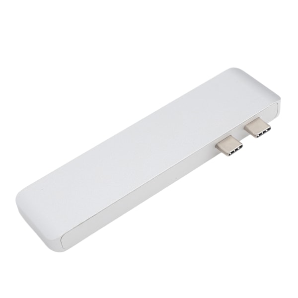 Dockningsstation 10Gbps 5Gbps USB3.0-gränssnitt Minneskortläsare Lättviktsbärbar typ C Hub för MacBook Silver