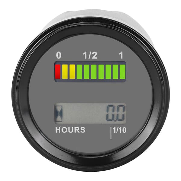DC12-48V LCD LED Digital Batteriindikator Motor Timer for Golfbil Gaffeltruck