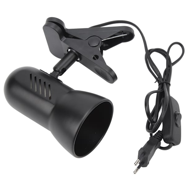 LED-klemme arbejdslampe 360 grader drejeligt hoved E27 Bordlampeholder Plug and Play Clip On Læselampe EU-stik 85‑265V