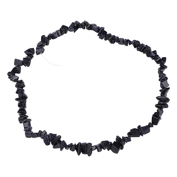 Naturstenspærler til smykkefremstilling Uregelmæssige perler DIY Halskæde Armbånd Håndværk Fremstilling Tilbehør Blå Sandsten