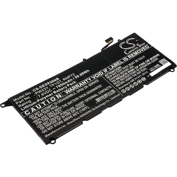 Batteri til Dell XPS 13 9360 osv. 7850mAh, 7.6V