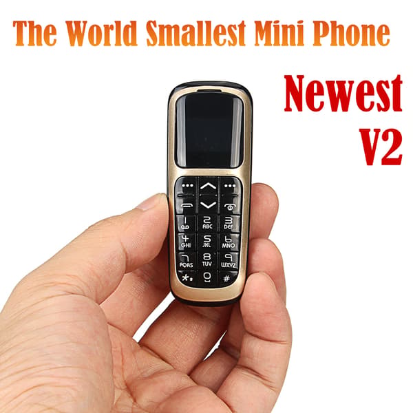 V2 Mini BT Mobile Phone Dialer Pocket Mobile Phone Micro Mobile Phone