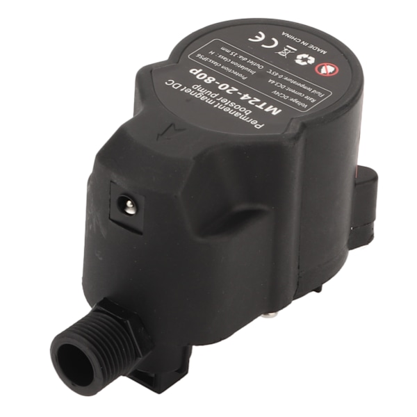 Vandtryk Boosterpumpe Fuldautomatisk Lavlyds Lille Bruser Booster Recirkulationspumpe DC 24V UK-stik 100‑240V