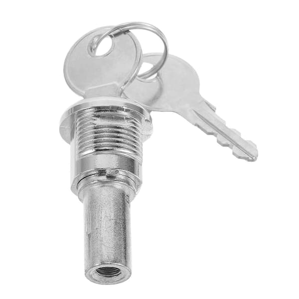 Rørformet salgsautomatlås til spillemaskiner flad låsemekanisme sølvfarve 1 sæt Silver 6.70X2.20X2.20CM