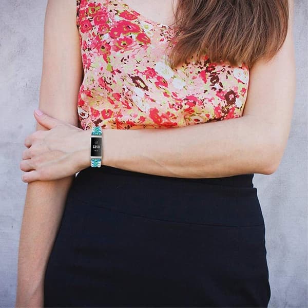Fitbit Charge 4 / 3 moderigtigt urrem i orb-nylon - Blå Blå blue