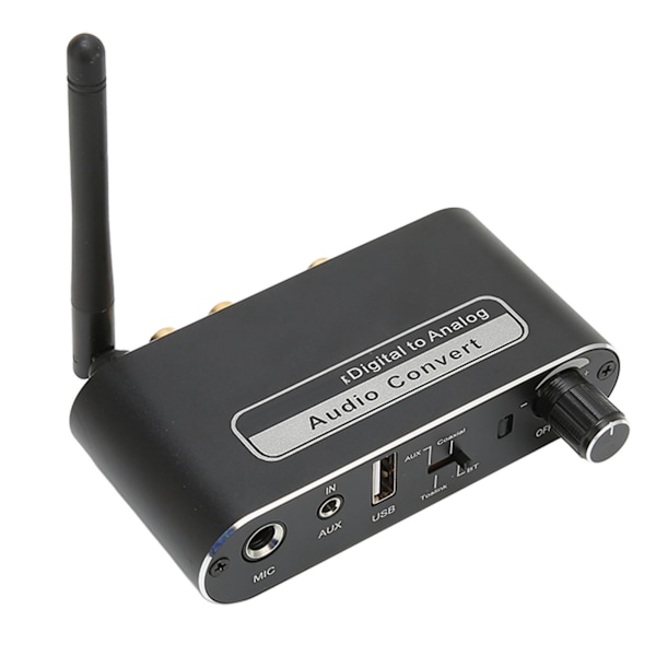 Bluetooth 5.1 Digital Förstärkare HiFi Stereo Analog till Digital omvandlare med mikrofon för hemmahögtalarsystem