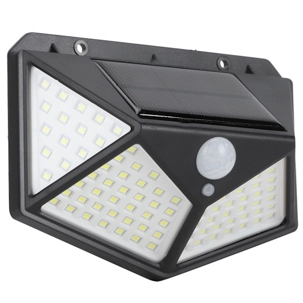 100LED Solar Motion Sensor Light Vattentät vägglampa Gatulampa för utomhusträdgård