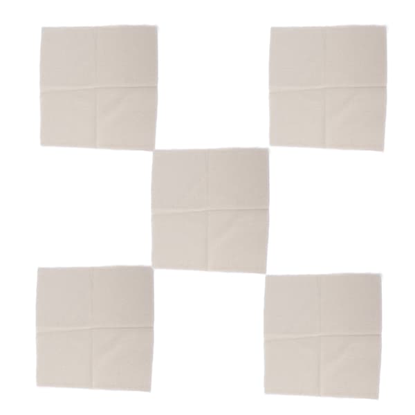 5 stk broderistoff mykt, behagelig, lett å brette, bærbart DIY-materialsett for sofaer, puter, puter 28x28cm
