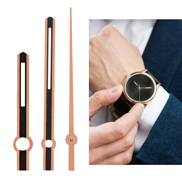 M021 Watch Hour Minute Second Hands Watch Needles Passar för 2836 Movement WatchRose Gold