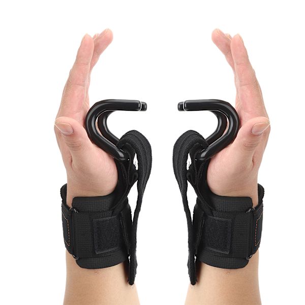 1 Par Træningshåndledsstropper Løft Pull Up Strap Kroge Vægtløftning Anti-Slip Greb Armbånd Power Training