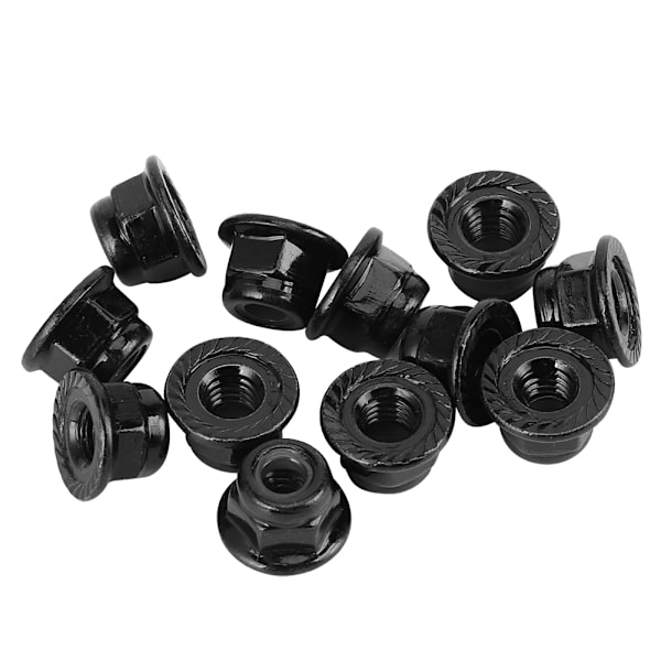 12 kpl. Luistamattomat pultit 4 mm lukitusmutterille Axial Traxxas TRX4 TRX6 SCX10 1/10 RC-mallin autolle (musta)