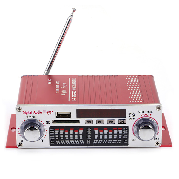 DC12V Moottoripyörän ja Auton Mini Hi-Fi Äänenvahvistin USB-Radio Kaukosäätimellä