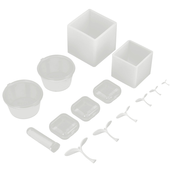 Silicone Mold Kit Casting Reusable DIY Craft Mold 2-Leaf Grass Accessory