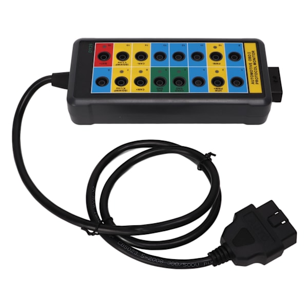 16 Pin OBDII Protocol Detector Snabb detektering Enkel åtkomst till övervakningssignaler OBD2 Breakout Box