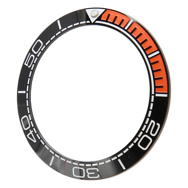 Watch Bezel Insert 41,5 mm Keramisk Watch Bezel Ring Reparationstillbehör för Watchmaker Black Base och Orange
