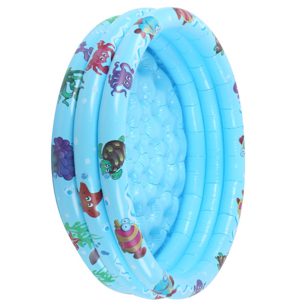 Indendørs udendørs babypool rund oppustelig børne vandleg pool blå 90cm/35.4in