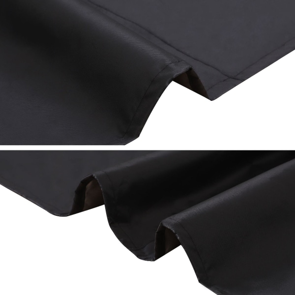 420d svart utendørs vanntett Oxford-stoffmøbeltrekk (205*104*71 cm)