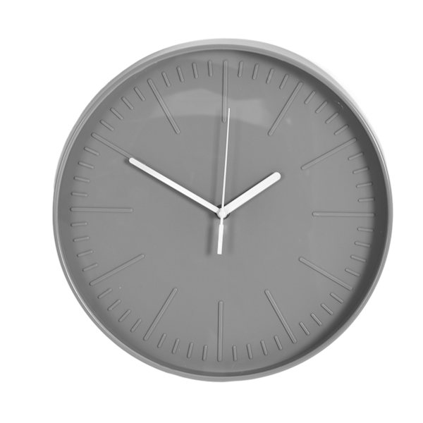 Mute Quartz Clock Väggklocka Minimalistisk Modern Plast Väggklocka för Vardagsrum SovrumGrå