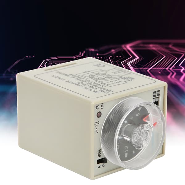 Forsinkelsestidsrelæ Mini Multi Tidsperiode Justerbar A B Mode AH3 NC AC220V 50/60Hz