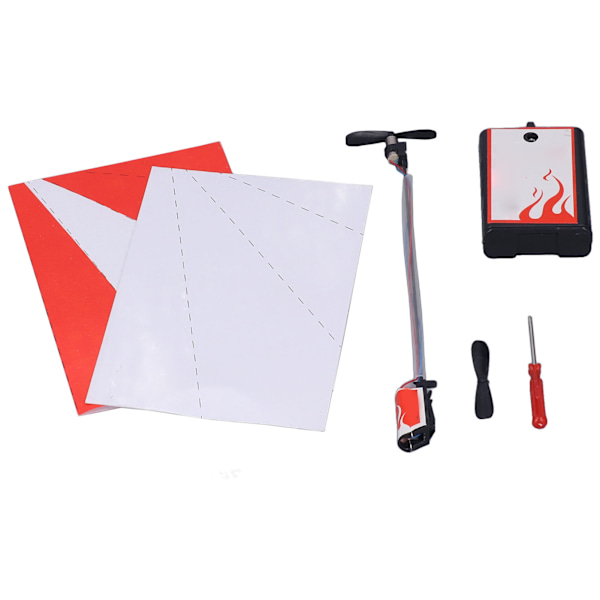 Elektrisk papirsflyvekollisionsførende elektrisk motor Papirflyvemaskine Foldbar DIY-papir Flyvemaskine Legetøj