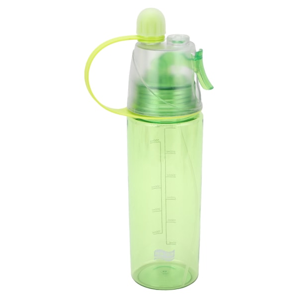 Water Spray Bottle Clear Scale Large Capacity Plastic Bottle for Sports Hiking Picnic Green