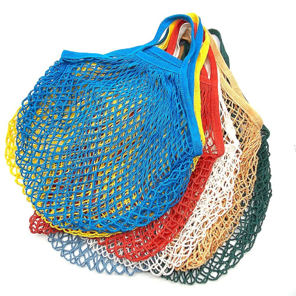 Toes Mesh Bag Bomullssnöre Producera Shopping Sköldpadda-väskor Livsmedel Kort handtag Nät Axelväska Frukt Grönsak Återanvändbar COLOR R