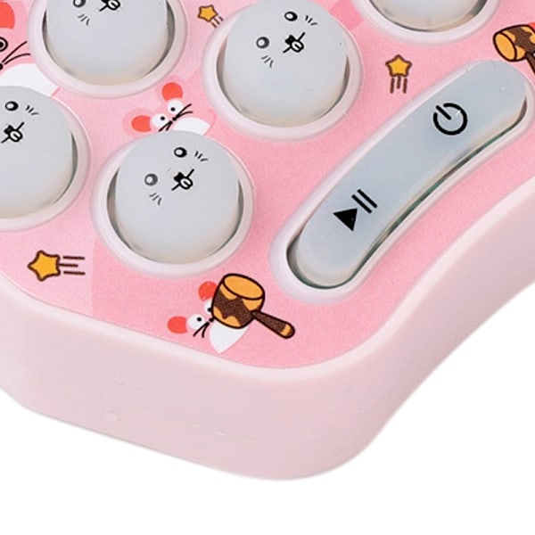 Hamster Button Toy Keyring Mini Hamster Memory Game Toy Elektronisk Hamster Button Game Machine Pink