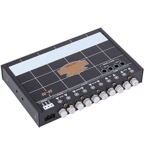 Bil 7 Bands Audio Bas Restaurering Digital Equalizer Lydkontrol IA-10