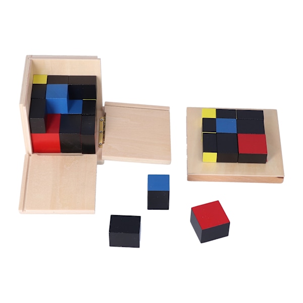 Puupalikat Trinomial-palikat Ilmaisu Lajittelupalikat Puzzle-lelut Varhaiskasvatukseen Trinomial