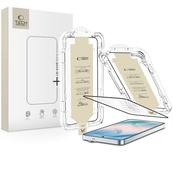 Tech-Protect Kompatibel med Samsung Galaxy S26 Plus Skjermbeskytter QuickSetAR+ 100