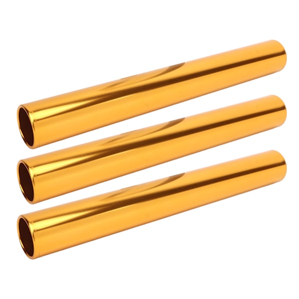 3st aluminiumlegering banfältstafettbatonger Spårbatonger Tävlingsutrustning för löparlopp Team för löparlopp utomhus Studentstafettevenemang Guld