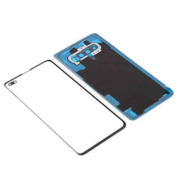 Mobiltelefon Baksida Glas Skal och Yttre Glaspanel Ersättning för Samsung S10+Plus (Vit)