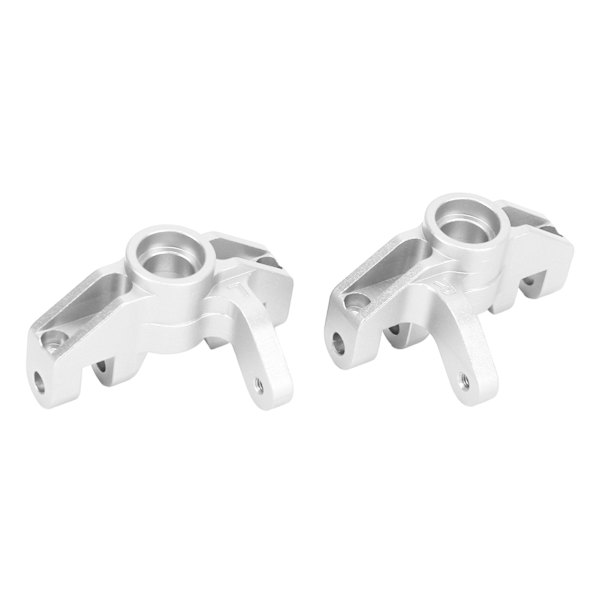 2st RC Styrkopp Professionell Aluminiumlegering Styrkopp för LOSI Hammer Rey U4 Rock Racer 1/10 RC Car Silver