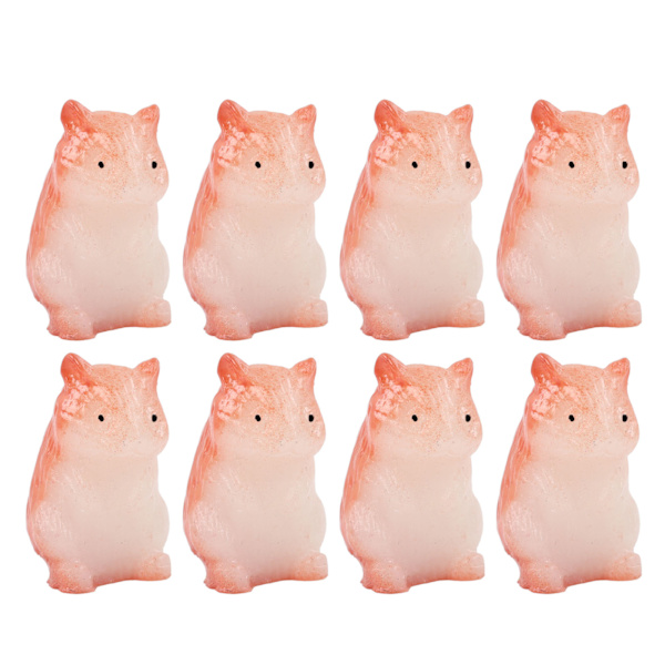 30 kpl Nuken talo hartsihamsteri söpö elävä miniatyyri hamsteri eläinhahmo 1/12 1/6 nuken talo ruskea