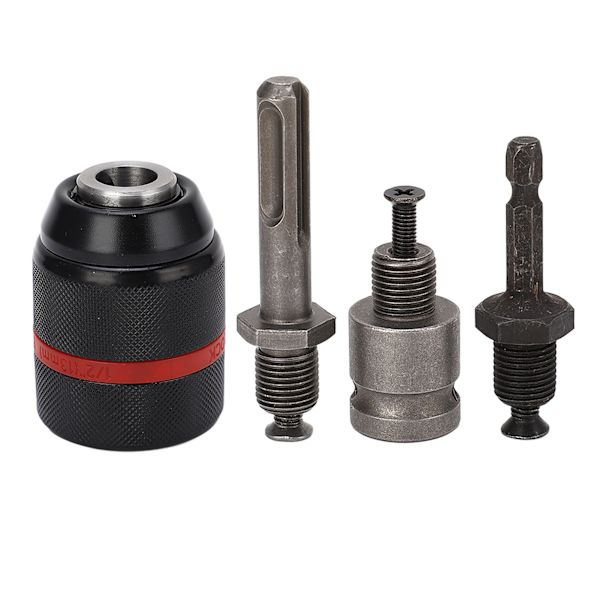 Borrchuck nyckellös självåtdragande 1/2 tum 2-13 mm spännområde Snabbbytesverktyg Rund 58 mm längd