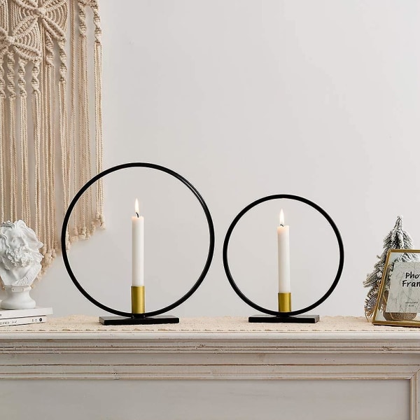 2 kpl geometrinen kynttilänjalka olohuoneeseen ruokapöytään